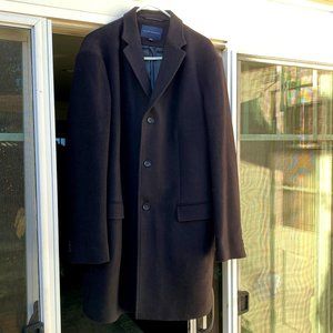 Men's Banana Republic Black Pea Coat with Lining - XL